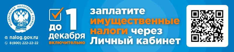 1 декабря 2025 года - срок уплаты налогов физических лиц